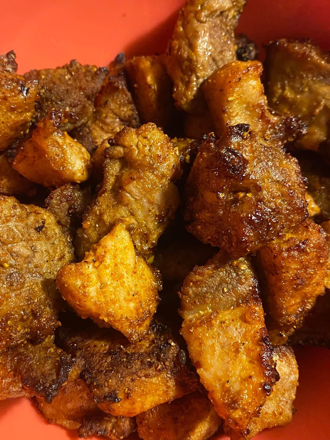 Air Fryer Boneless Pork Rib Bites with “Succulent Swine” Rub