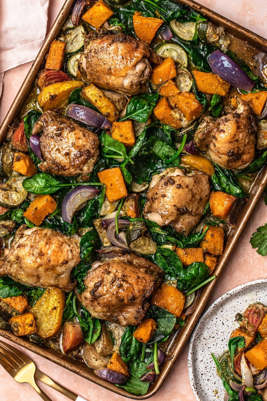 Savory Blaze Roasted Vegetable & Chicken Sheet Pan Dinner